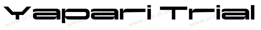 Yapari Trial Bold Wi字体转换 Yapari Trial Bold Wi字体转换